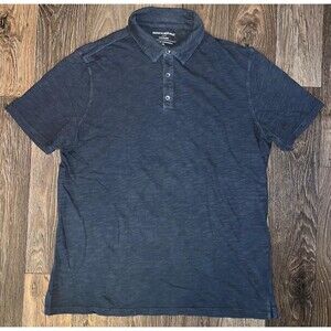 Banana Republic Polo Shirt Mens XL Gray Short Sleeve Casual